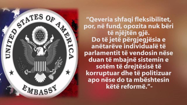 Report TV - Drejtësia, SHBA-BE kritika PD: Shumica të miratojë reformën