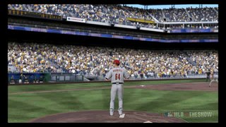 MLB 12 The Show Lucas Harrel drilled in the head