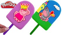 Play-Doh How to Make a Peppa Pig Ice Cream Popsicle * Creative for Kids * RainbowLearning