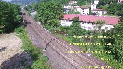 TRAINSPOTTING (VOL. 458). Trenes renfe desde el aire (4K).