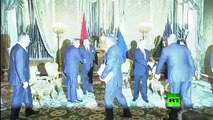 LE ROI MOHAMMED VI ACCUEILLI PAR VLADIMIR POUTINE