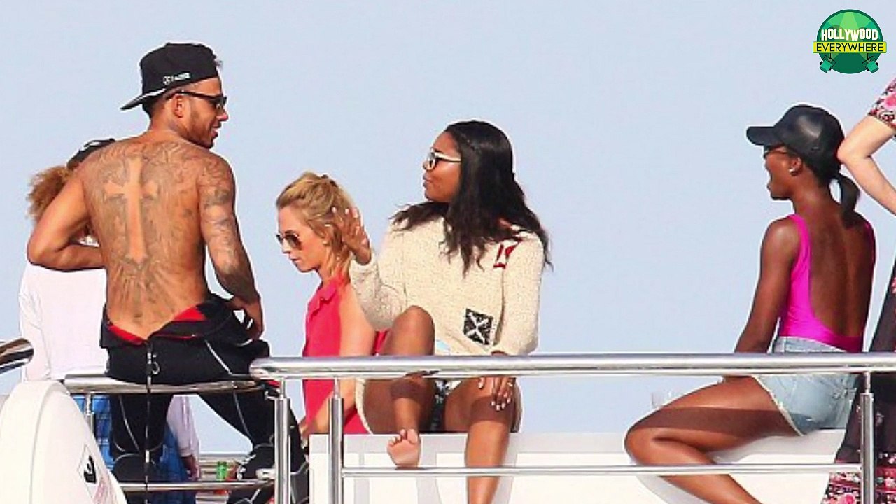 Lewis Hamilton Parties With Model Barbara Palvin On Private Yacht In Monaco