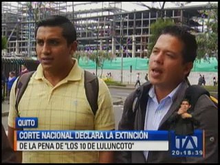 Declaran la extinción de la pena de los diez de Luluncoto
