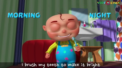 Brushing Song | Brush Your Teeth Song | Good Habits Nursery Rhymes For  Kids