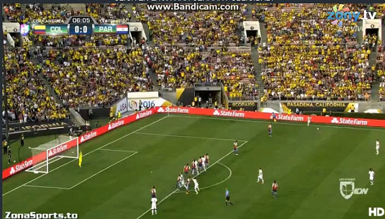 Carlos Bacca header chance ~ Colombia vs Paragua