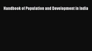 PDF Handbook of Population and Development in India PDF Book Free