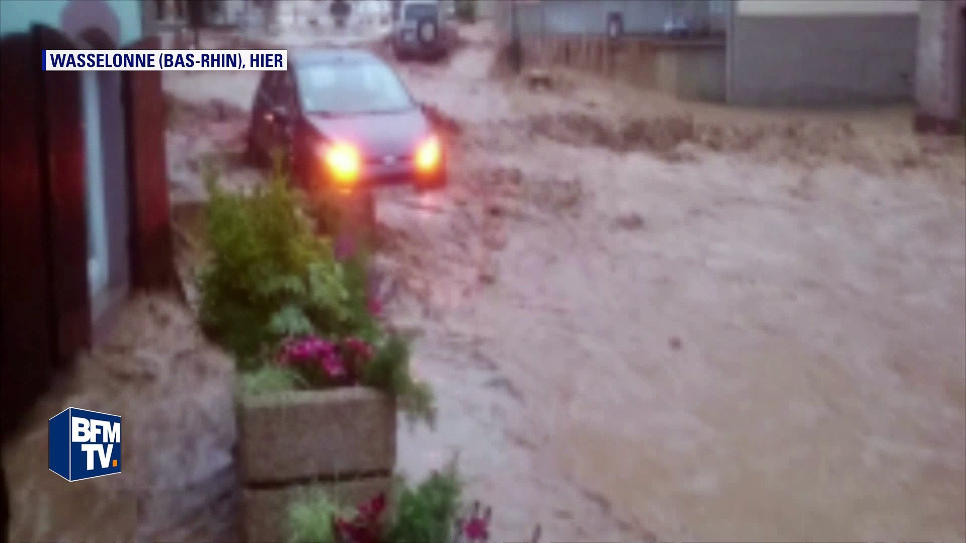 Inondations: un village d'Alsace envahi par la boue en quelques minutes -  Vidéo Dailymotion