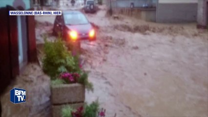 Inondations: un village d'Alsace envahi par la boue en quelques minutes