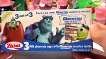 Monsters University - Surprise Eggs Unboxing: Disney, Pixar