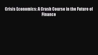 Download Crisis Economics: A Crash Course in the Future of Finance PDF Free