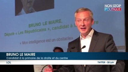 Bruno Le Maire s’est félicité d’avoir reçu le prix de l’humour politique 2016