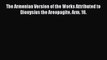 Read The Armenian Version of the Works Attributed to Dionysius the Areopagite. Arm. 18. Ebook