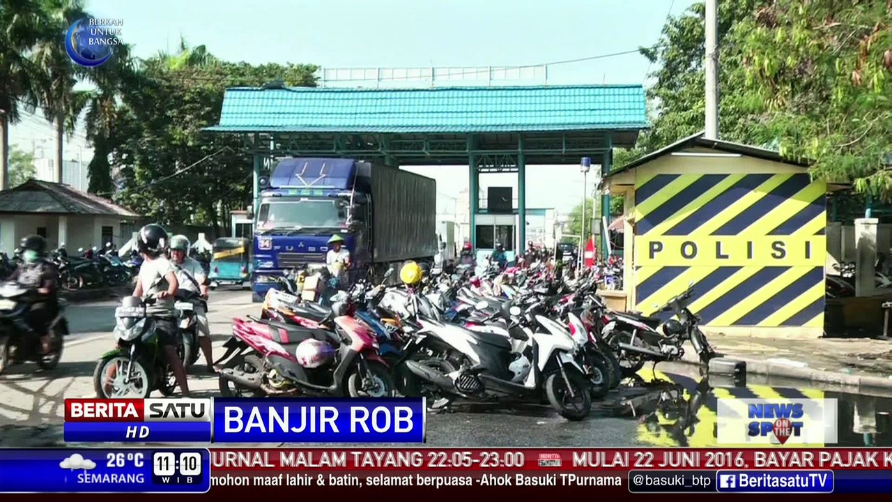 Mulai Surut, Banjir Rob di Muara Baru 5-10 Centimeter