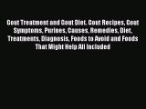 Read Gout Treatment and Gout Diet. Gout Recipes Gout Symptoms Purines Causes Remedies Diet