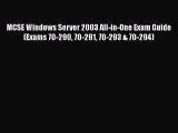 [PDF] MCSE Windows Server 2003 All-in-One Exam Guide (Exams 70-290 70-291 70-293 & 70-294)