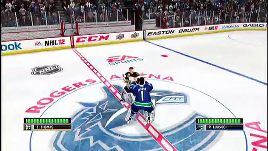 NHL 12 GOALIE FIGHT