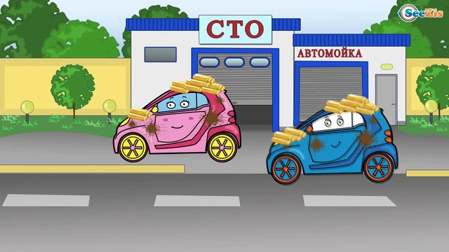 МУЛЬТИКИ ПРО МАШИНКИ. Монстр Трак для детей. Гоночная Машина и Эвакуатор в Мультфильмах Для Детей