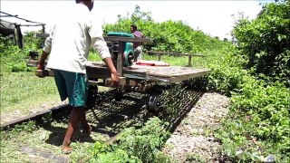 bambou train à Battanbang