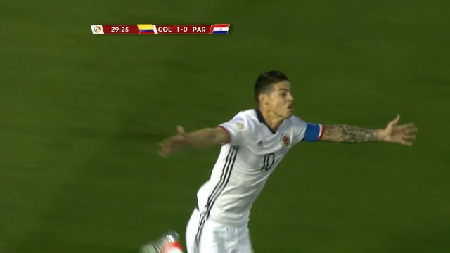 Copa America : James Rodriguez passeur et buteur avec la Colombie