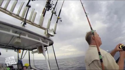 Shark Jumps 12 Feet Out Of Water And Fishing Is No Longer A Safe Sport