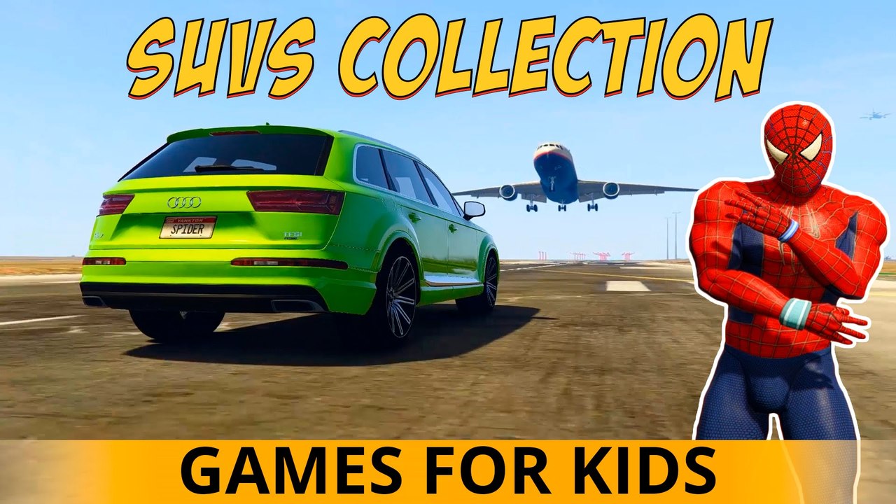 VENOM SUV COULEUR Spiderman Voitures Cartoon pour les enfants Chansons enfantines 3D Comptines w action