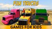 COLOR TRUCKS PARTY RED Spiderman EPIC CARS Cartoon 3D Comptines Chansons pour les enfants et les enfants