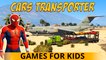 CARS TRANSPORTER dans Spiderman Cartoon Trucks Car for Kids 3D Comptine w action Chansons enfantines