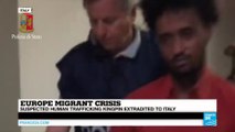 Europe migrant crisis: suspected human trafficking kingpin extradited to Italy