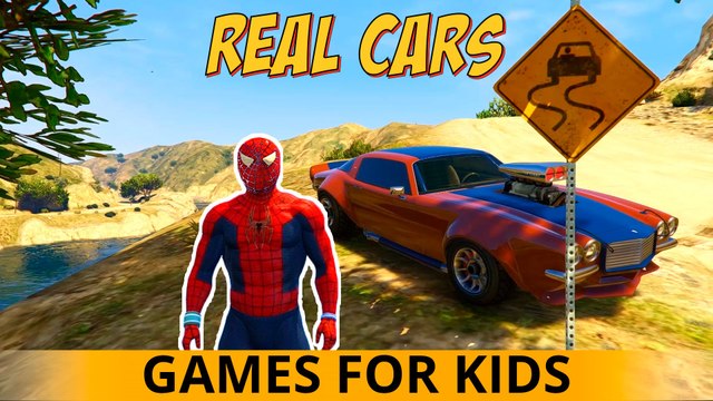 FUN PARTY CARS dans Spiderman Cartoon for Kids Nursery Rhymes Chansons enfantines