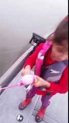 A Little Girl Caught A Five-Pound Bass With A Barbie Fishing Rod