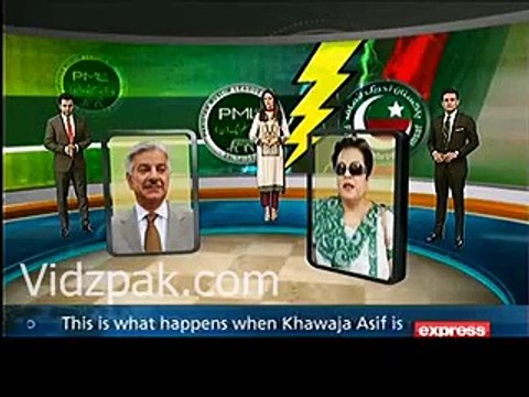 Yeh log khwateen ki beizati karte hain :- Shireen Mazari on Khawaja Asif's remarks