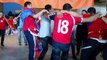 Armenian fans after Czech Republic 1:2 Armenia football match