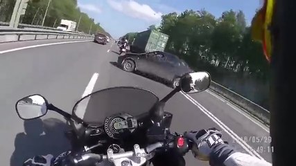 Un motard qui a vu la mort de près