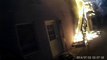 Intervention d'un Pompier dans une maison en feu vu en GoPro à la première personne
