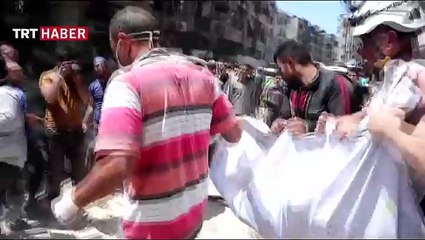 Halep'te hastane ve pazar yerine saldırı