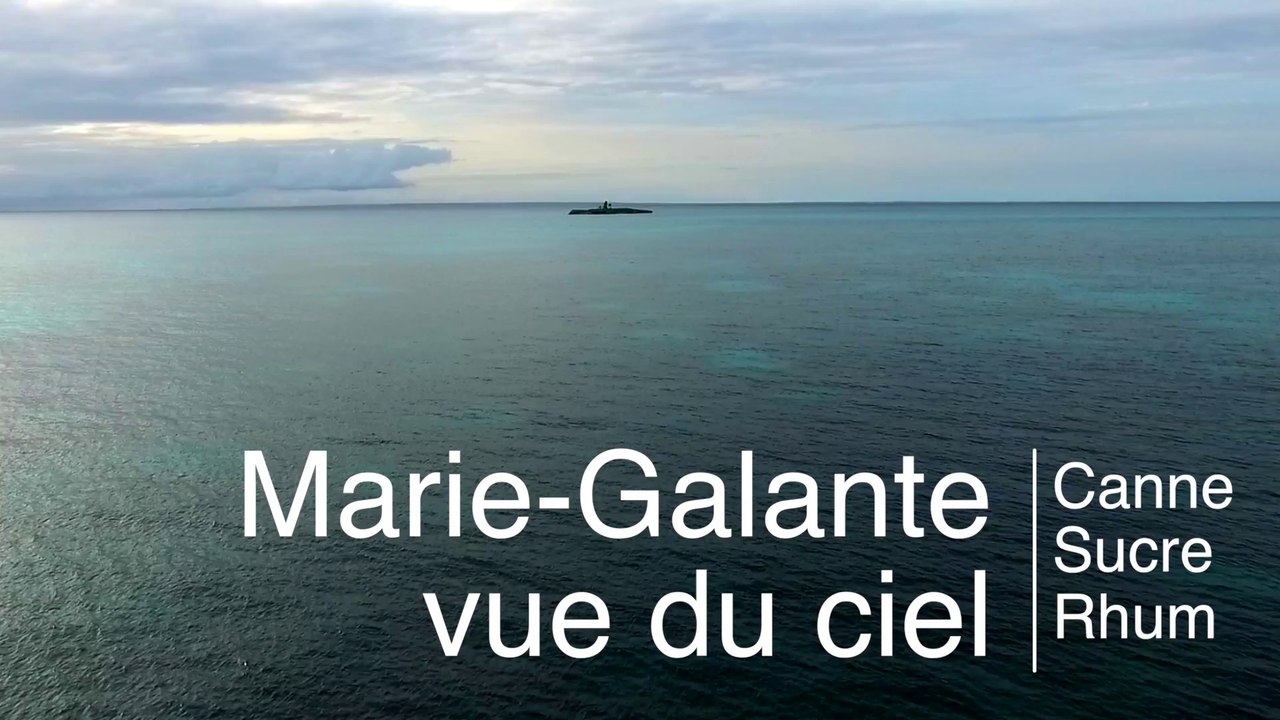 Drone à Marie Galante : filière canne - sucre - rhum