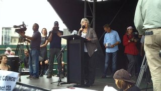 29. part 3 (of 9), Christine Negus speaks at protest rally