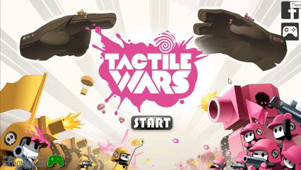 Пехота, мины, танки, башни, улучшение команды в игре Tactile Wars на андроид