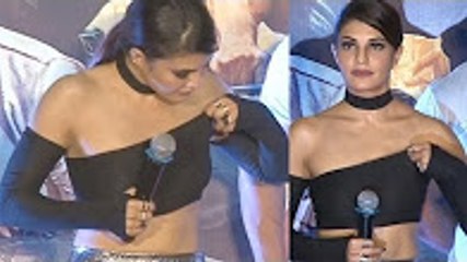 Jacqueline Fernandez Faces OOPS Moment at Dishoom Trailer Launch