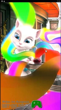 Открой для себя мир Говорящей Анджелы: выбирай для неё наряды, прически, макияж и дом. Игра Talkin Angela на андроид