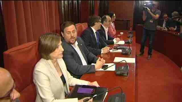 Reunión del Govern y Junts pel Sí tras el veto de CUP a los Presupuestos