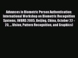 Read Advances in Biometric Person Authentication: International Workshop on Biometric Recognition