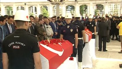 Terör Saldırısı - Şehit Polisler Topçu ve Karagözlü Son Yolculuklarına Uğurlandı - İstanbul
