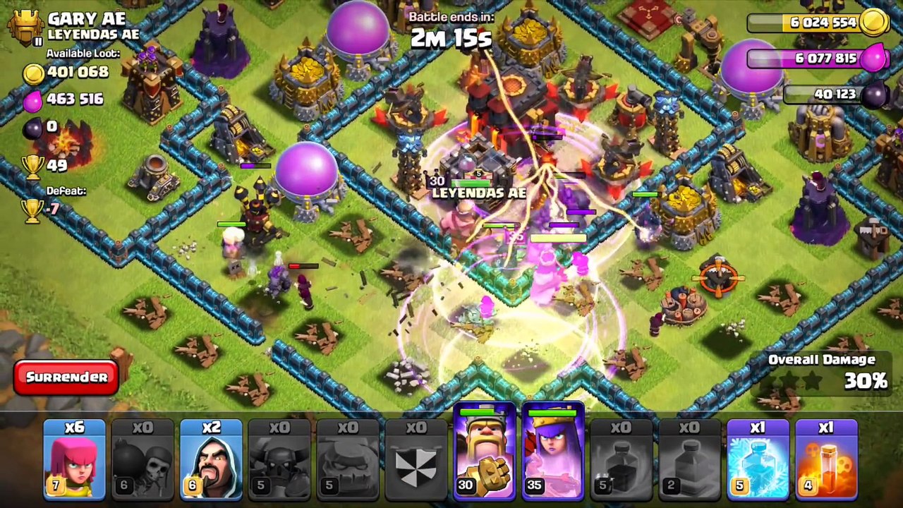 WE DID IT! - Clash of Clans -  NOOBIEST TITAN BASE IN THE WORLD!  3 STARRING MAXED BASE IN TITANS!