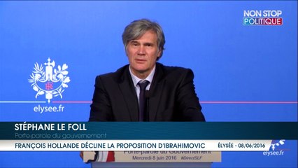 François Hollande décline la proposition de Zlatan Ibrahimovic