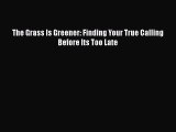 PDF The Grass Is Greener: Finding Your True Calling Before Its Too Late  Read Online