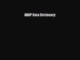 Download ABAP Data Dictionary PDF Free