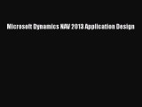 Download Microsoft Dynamics NAV 2013 Application Design PDF Free