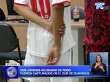 Jóvenes acusados de robo fueron capturados en el sur de Guayaquil