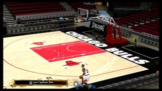 Michael Jordan in nba2k13(Slamdunks and 3-pointers)